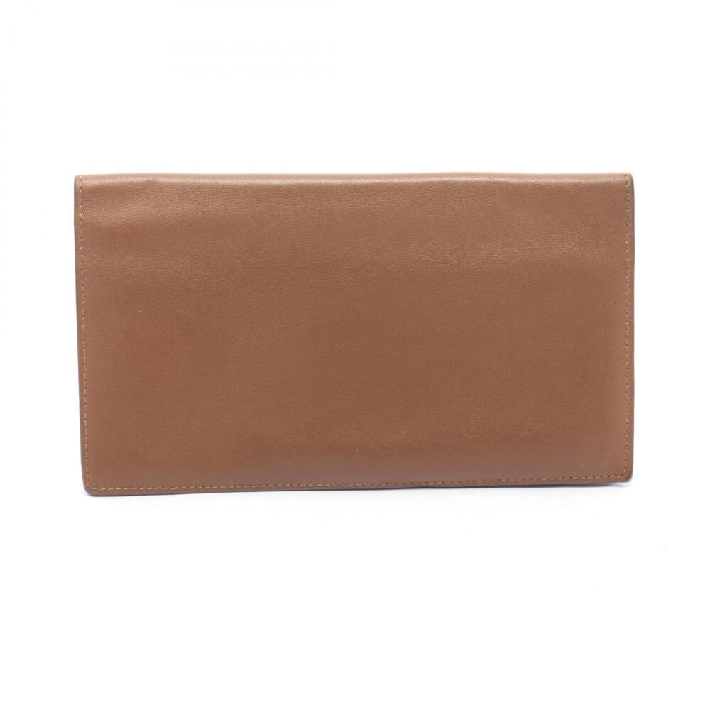 Hermes MC2 Fleming Bi-fold Long Wallet, Leather, Women's, Brown